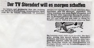 1962 Handball Aufstieg in BK Vorbericht